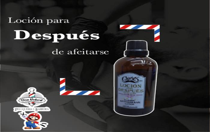 Loción para después de afeitarse.